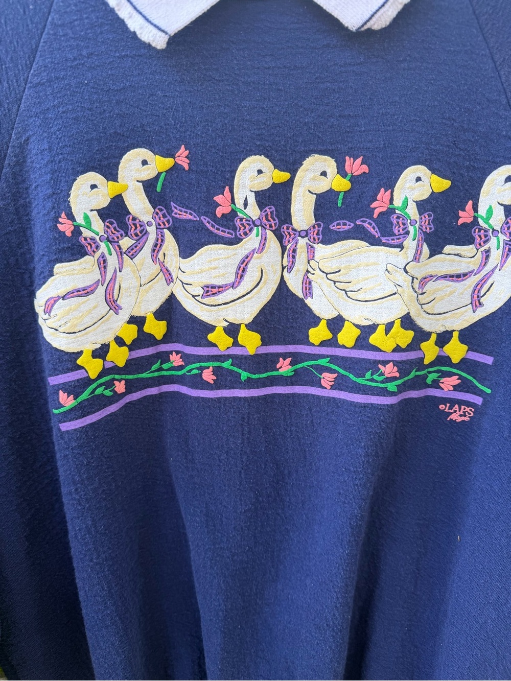 Vintage Silly Goose In Bows Sweatshirt - Picture 3 of 5